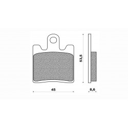 Τακάκια Daytona 36665 (FA283)(FD264) Τακάκια Daytona 36665 (FA283)(FD264)